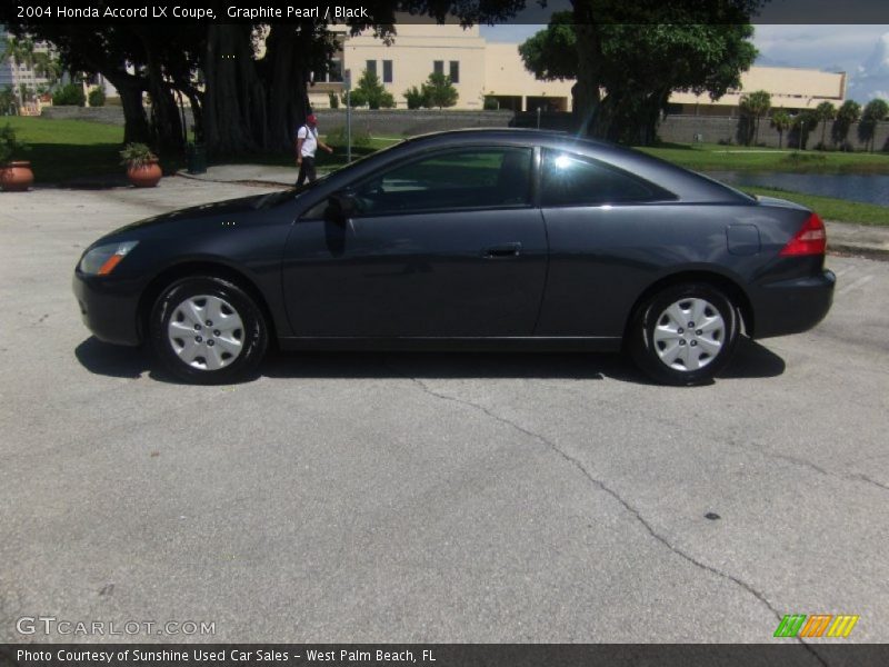 Graphite Pearl / Black 2004 Honda Accord LX Coupe