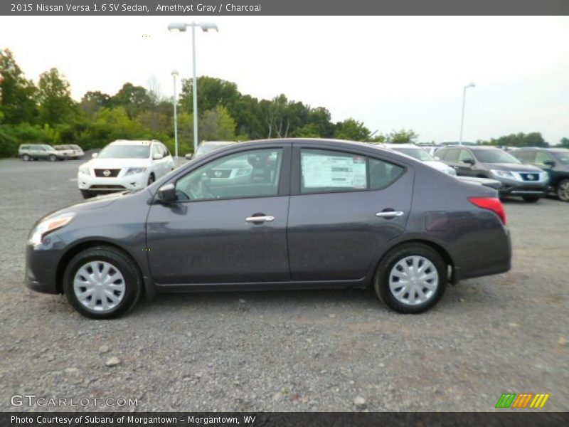 Amethyst Gray / Charcoal 2015 Nissan Versa 1.6 SV Sedan