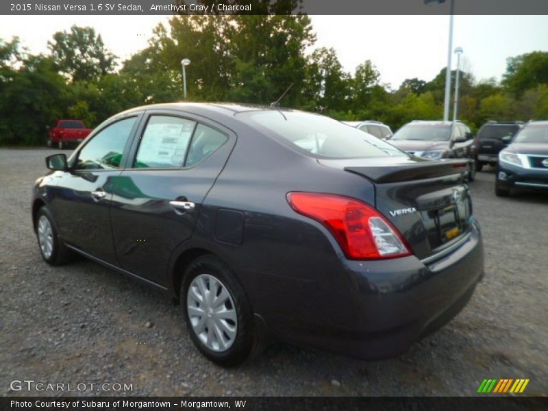 Amethyst Gray / Charcoal 2015 Nissan Versa 1.6 SV Sedan
