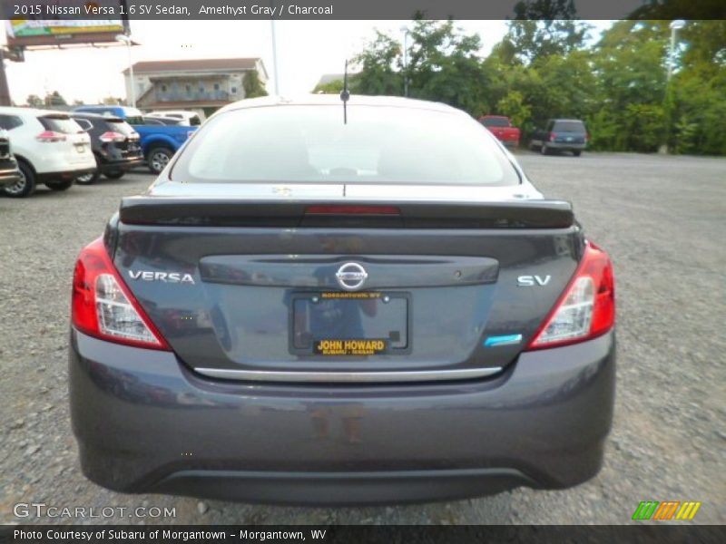 Amethyst Gray / Charcoal 2015 Nissan Versa 1.6 SV Sedan