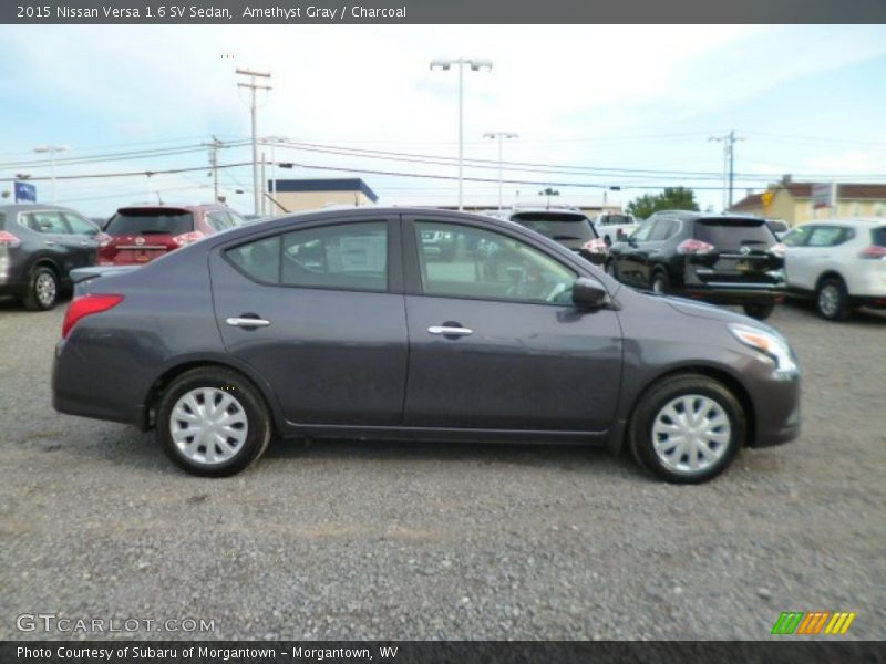 Amethyst Gray / Charcoal 2015 Nissan Versa 1.6 SV Sedan