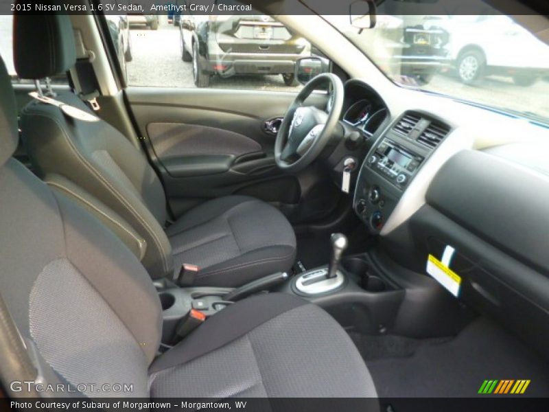 Amethyst Gray / Charcoal 2015 Nissan Versa 1.6 SV Sedan