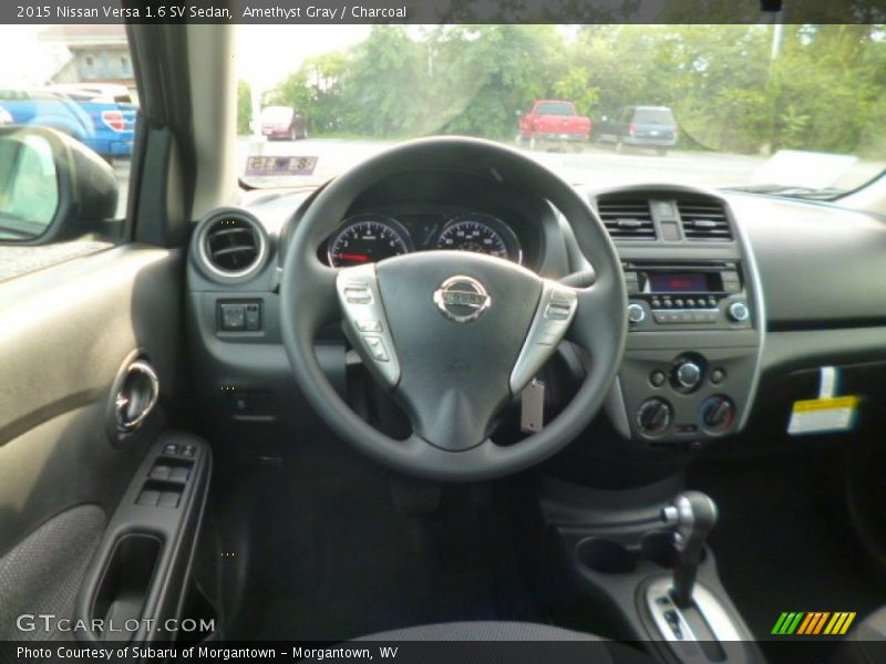 Amethyst Gray / Charcoal 2015 Nissan Versa 1.6 SV Sedan