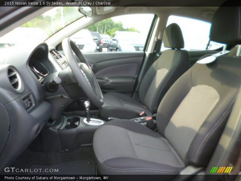 Amethyst Gray / Charcoal 2015 Nissan Versa 1.6 SV Sedan
