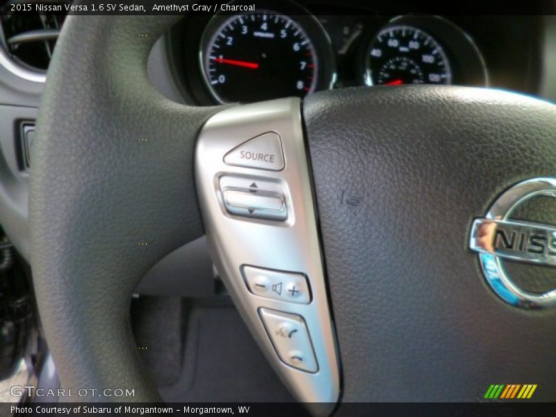 Amethyst Gray / Charcoal 2015 Nissan Versa 1.6 SV Sedan