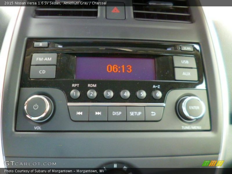 Amethyst Gray / Charcoal 2015 Nissan Versa 1.6 SV Sedan