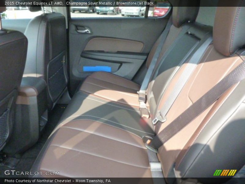 Champagne Silver Metallic / Brownstone/Jet Black 2015 Chevrolet Equinox LT AWD