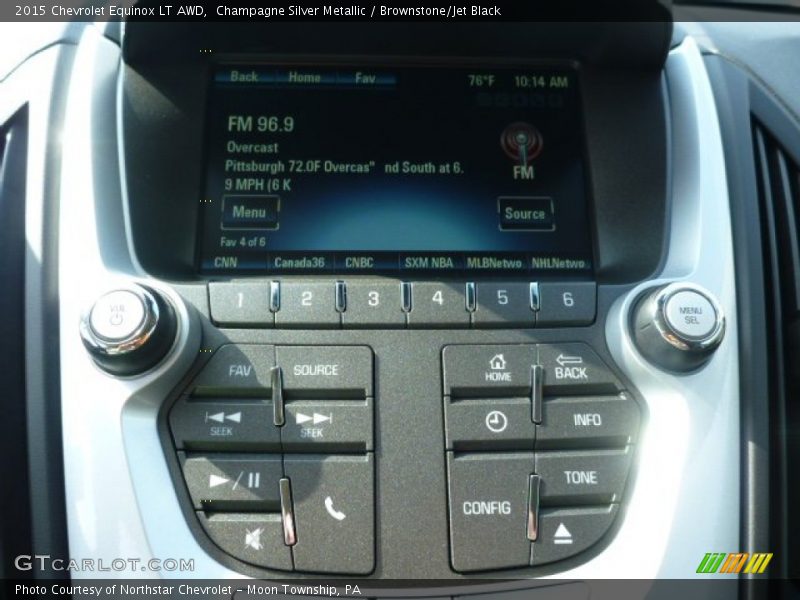 Champagne Silver Metallic / Brownstone/Jet Black 2015 Chevrolet Equinox LT AWD