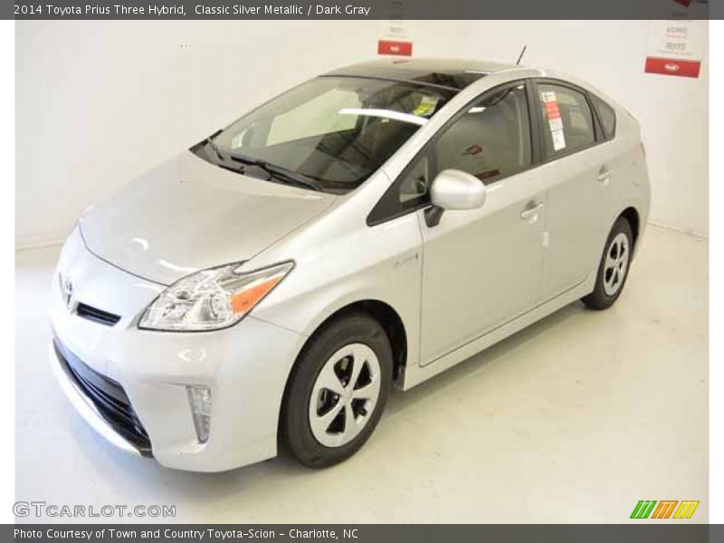 Classic Silver Metallic / Dark Gray 2014 Toyota Prius Three Hybrid