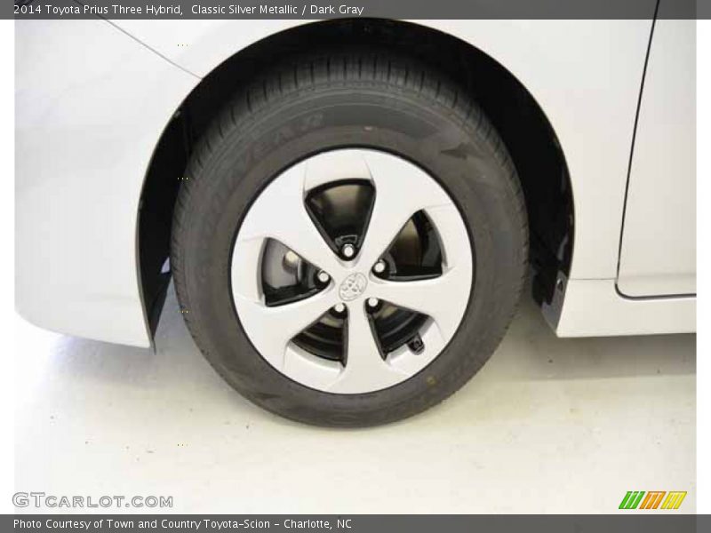 Classic Silver Metallic / Dark Gray 2014 Toyota Prius Three Hybrid