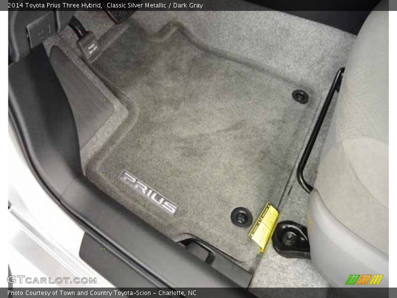 Classic Silver Metallic / Dark Gray 2014 Toyota Prius Three Hybrid