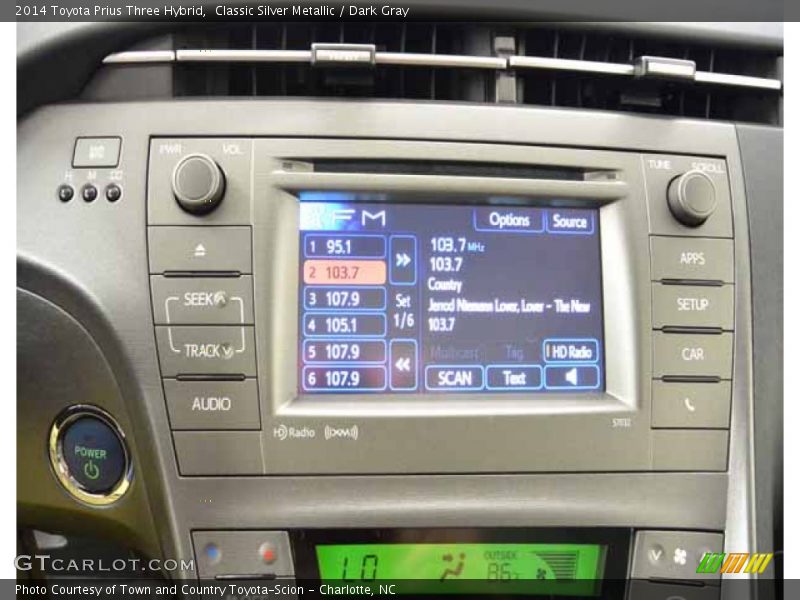Classic Silver Metallic / Dark Gray 2014 Toyota Prius Three Hybrid