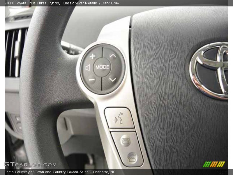 Classic Silver Metallic / Dark Gray 2014 Toyota Prius Three Hybrid