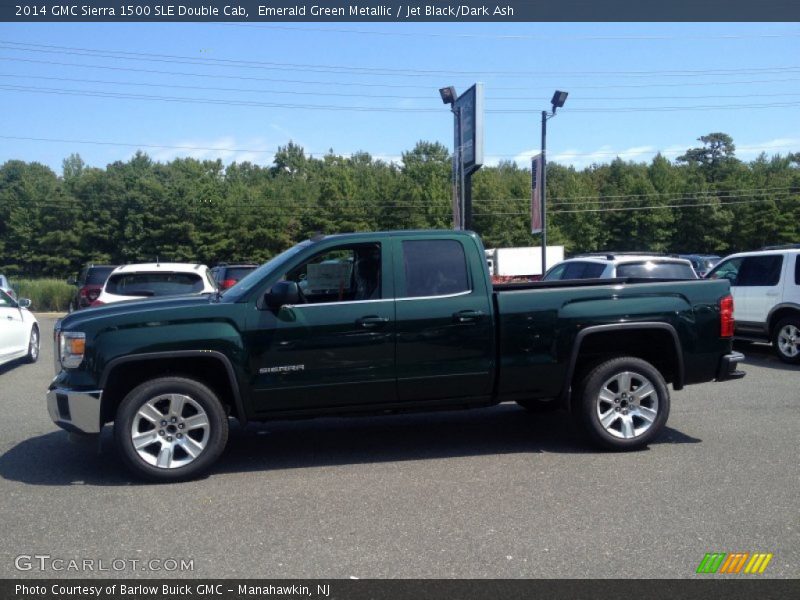  2014 Sierra 1500 SLE Double Cab Emerald Green Metallic
