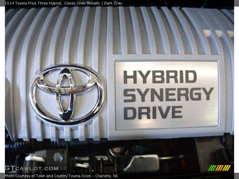 Classic Silver Metallic / Dark Gray 2014 Toyota Prius Three Hybrid