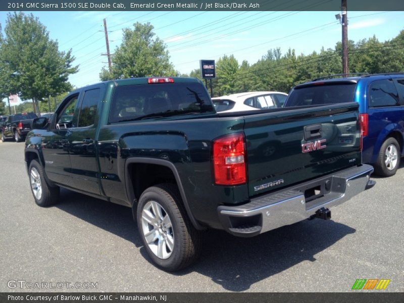 Emerald Green Metallic / Jet Black/Dark Ash 2014 GMC Sierra 1500 SLE Double Cab