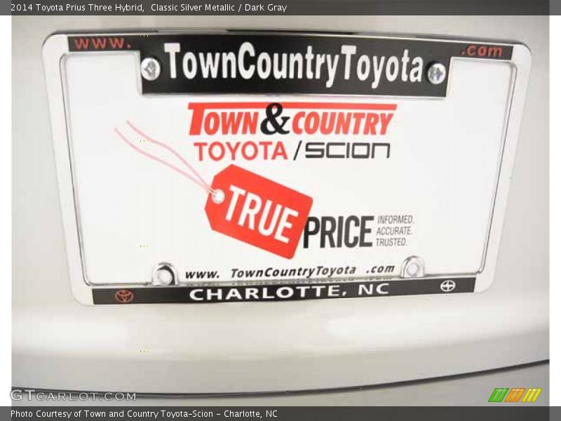 Classic Silver Metallic / Dark Gray 2014 Toyota Prius Three Hybrid