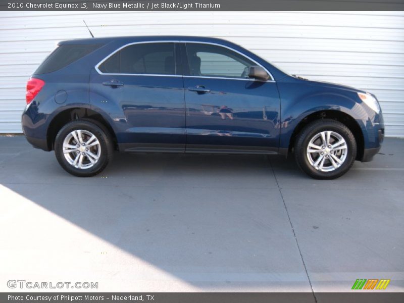 Navy Blue Metallic / Jet Black/Light Titanium 2010 Chevrolet Equinox LS