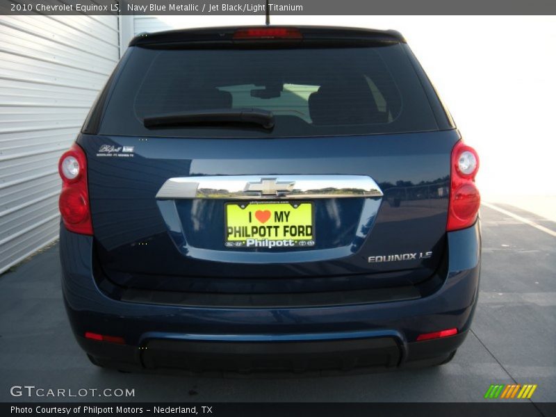 Navy Blue Metallic / Jet Black/Light Titanium 2010 Chevrolet Equinox LS