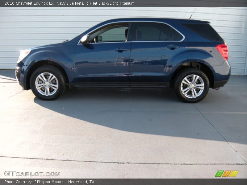Navy Blue Metallic / Jet Black/Light Titanium 2010 Chevrolet Equinox LS