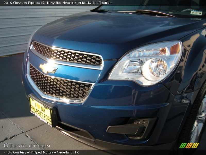 Navy Blue Metallic / Jet Black/Light Titanium 2010 Chevrolet Equinox LS