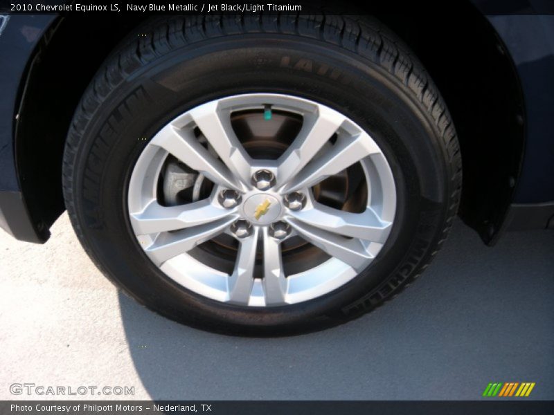 Navy Blue Metallic / Jet Black/Light Titanium 2010 Chevrolet Equinox LS