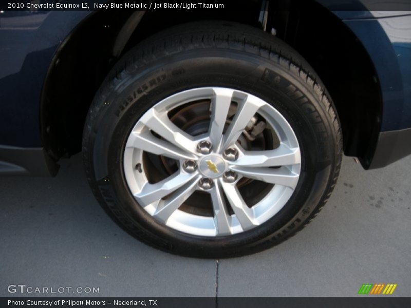 Navy Blue Metallic / Jet Black/Light Titanium 2010 Chevrolet Equinox LS