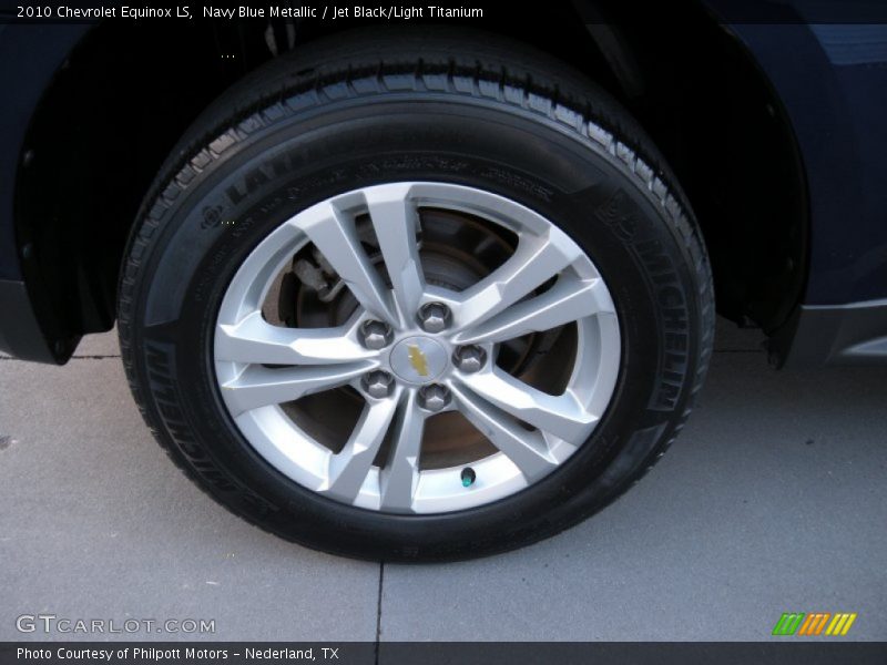 Navy Blue Metallic / Jet Black/Light Titanium 2010 Chevrolet Equinox LS