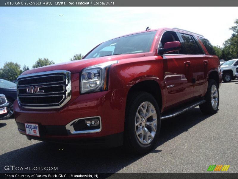 Crystal Red Tintcoat / Cocoa/Dune 2015 GMC Yukon SLT 4WD