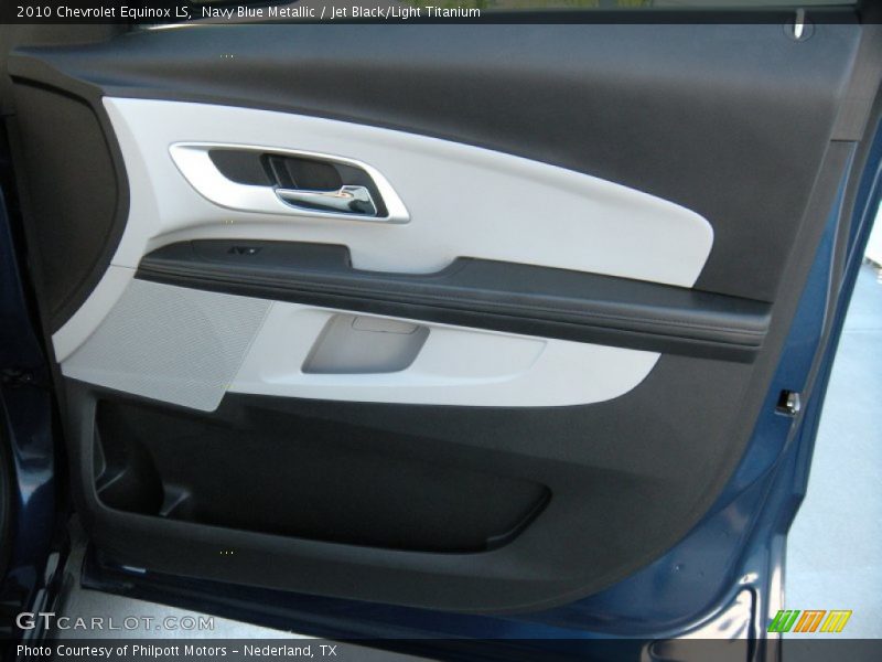 Navy Blue Metallic / Jet Black/Light Titanium 2010 Chevrolet Equinox LS