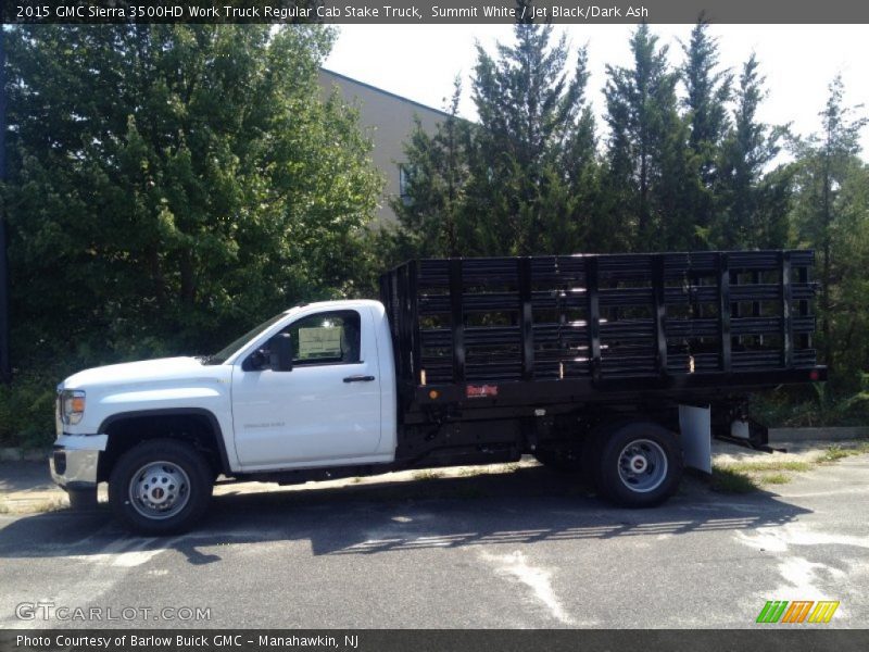  2015 Sierra 3500HD Work Truck Regular Cab Stake Truck Summit White