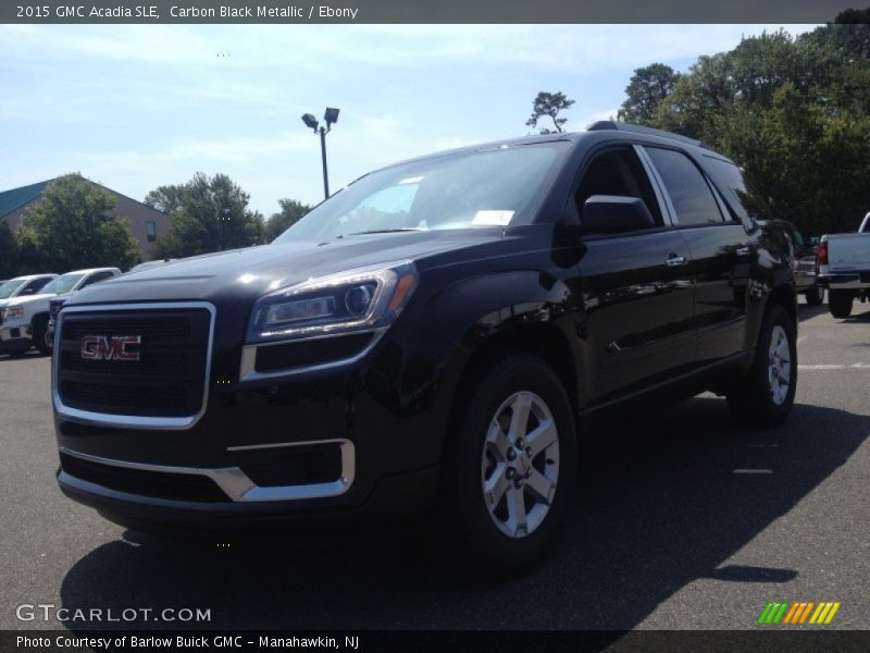 Carbon Black Metallic / Ebony 2015 GMC Acadia SLE