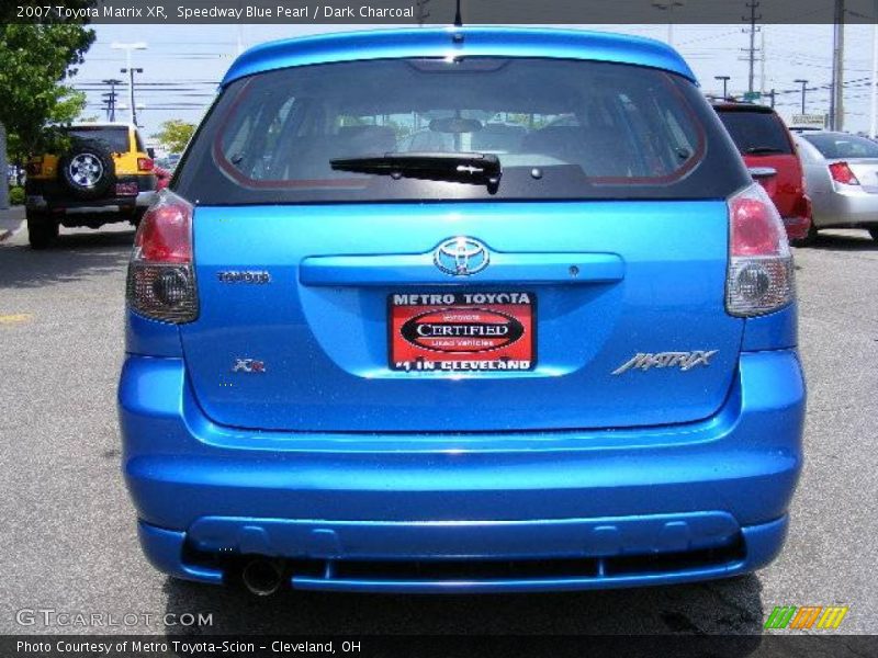Speedway Blue Pearl / Dark Charcoal 2007 Toyota Matrix XR