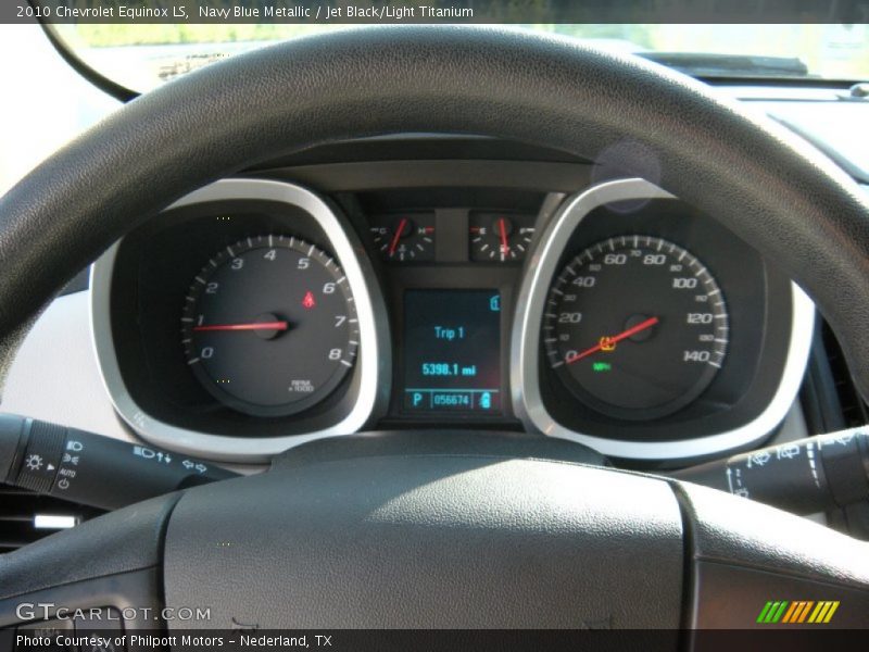 Navy Blue Metallic / Jet Black/Light Titanium 2010 Chevrolet Equinox LS