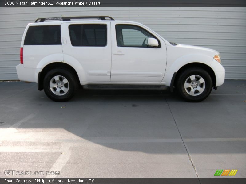 Avalanche White / Desert 2006 Nissan Pathfinder SE