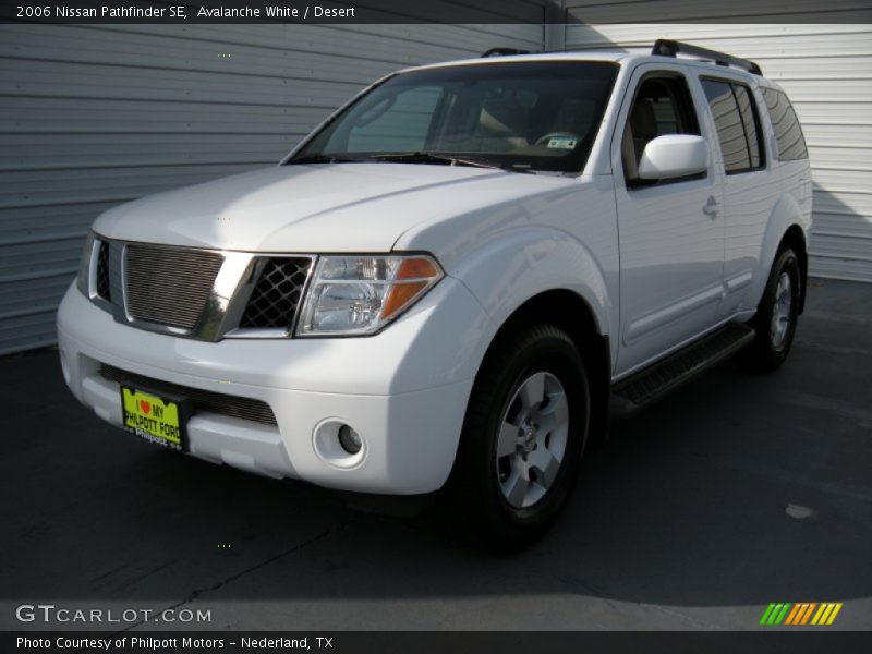 Avalanche White / Desert 2006 Nissan Pathfinder SE