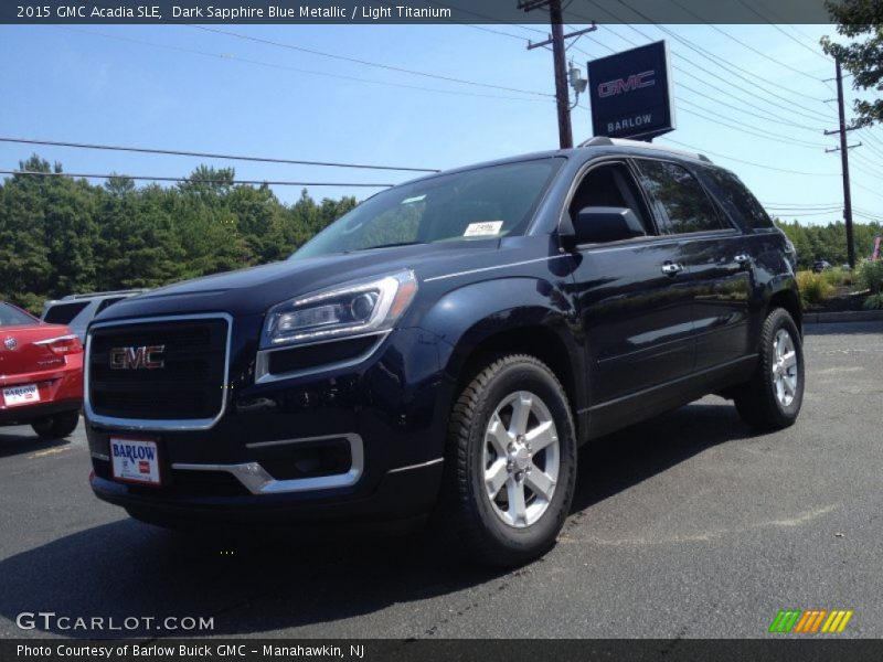 Dark Sapphire Blue Metallic / Light Titanium 2015 GMC Acadia SLE