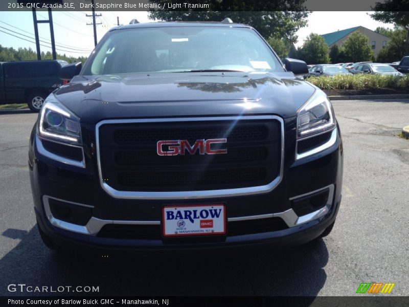 Dark Sapphire Blue Metallic / Light Titanium 2015 GMC Acadia SLE