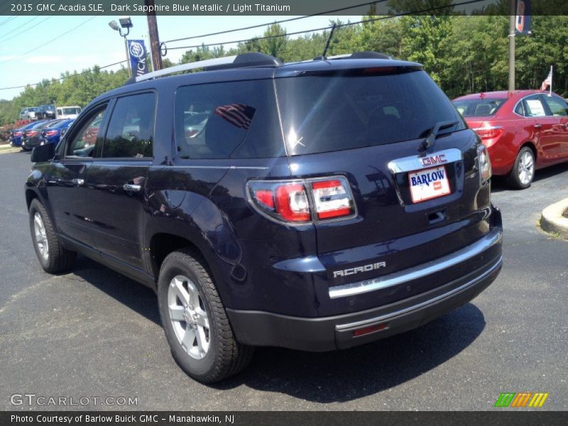 Dark Sapphire Blue Metallic / Light Titanium 2015 GMC Acadia SLE