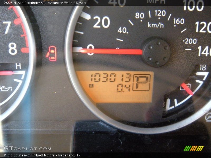 Avalanche White / Desert 2006 Nissan Pathfinder SE