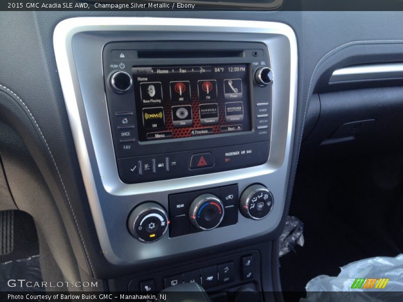 Champagne Silver Metallic / Ebony 2015 GMC Acadia SLE AWD
