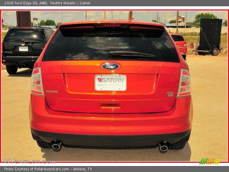 Redfire Metallic / Camel 2008 Ford Edge SEL AWD
