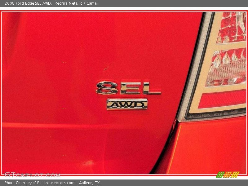 Redfire Metallic / Camel 2008 Ford Edge SEL AWD