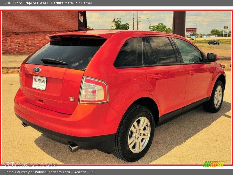 Redfire Metallic / Camel 2008 Ford Edge SEL AWD