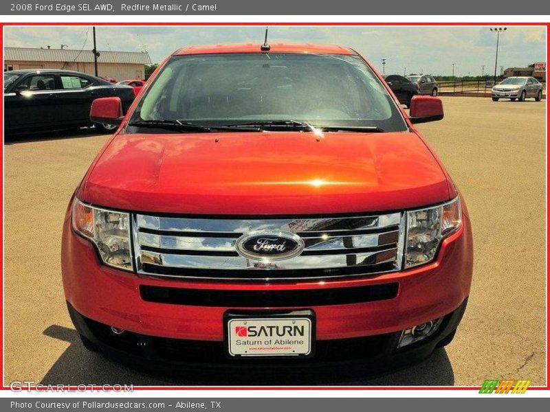 Redfire Metallic / Camel 2008 Ford Edge SEL AWD