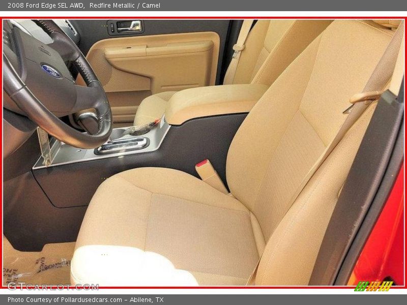 Redfire Metallic / Camel 2008 Ford Edge SEL AWD