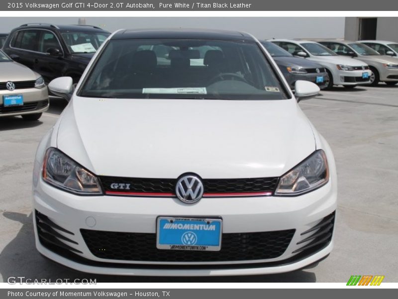 Pure White / Titan Black Leather 2015 Volkswagen Golf GTI 4-Door 2.0T Autobahn