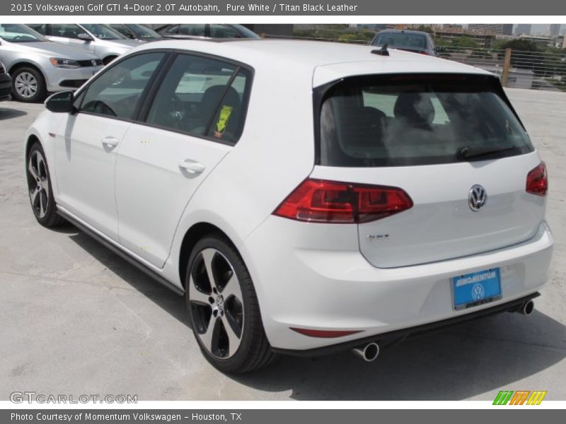 Pure White / Titan Black Leather 2015 Volkswagen Golf GTI 4-Door 2.0T Autobahn