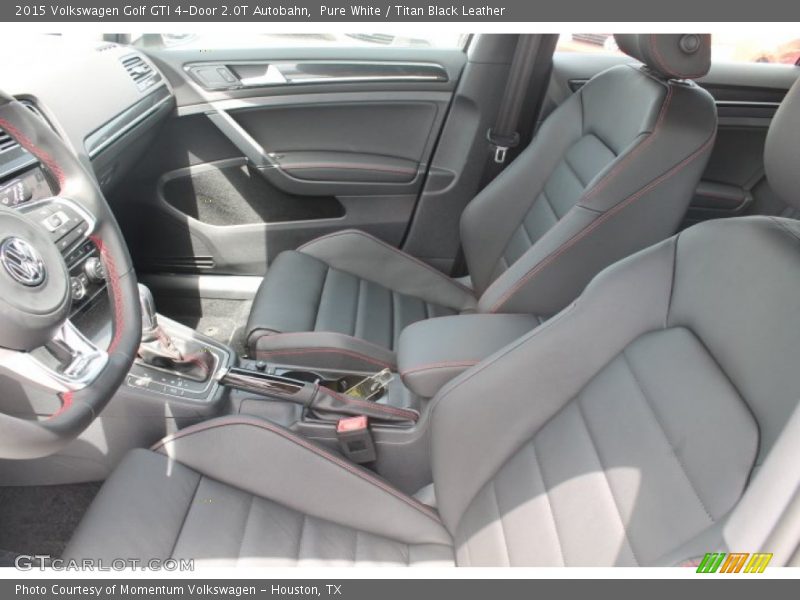 Pure White / Titan Black Leather 2015 Volkswagen Golf GTI 4-Door 2.0T Autobahn