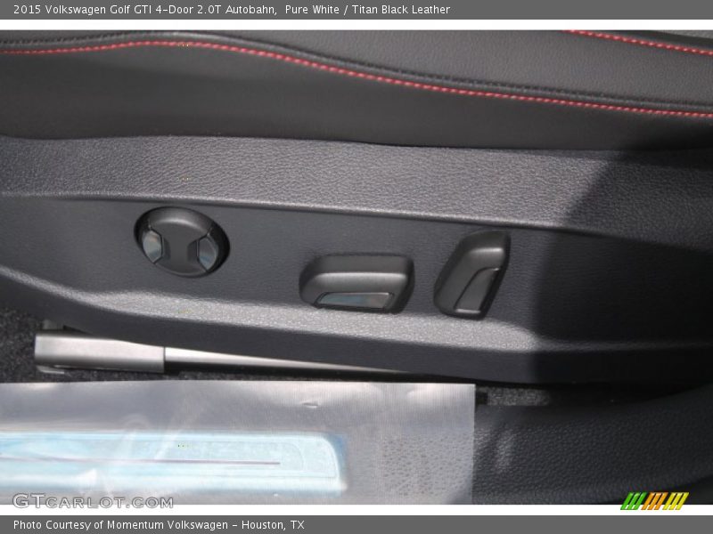 Pure White / Titan Black Leather 2015 Volkswagen Golf GTI 4-Door 2.0T Autobahn